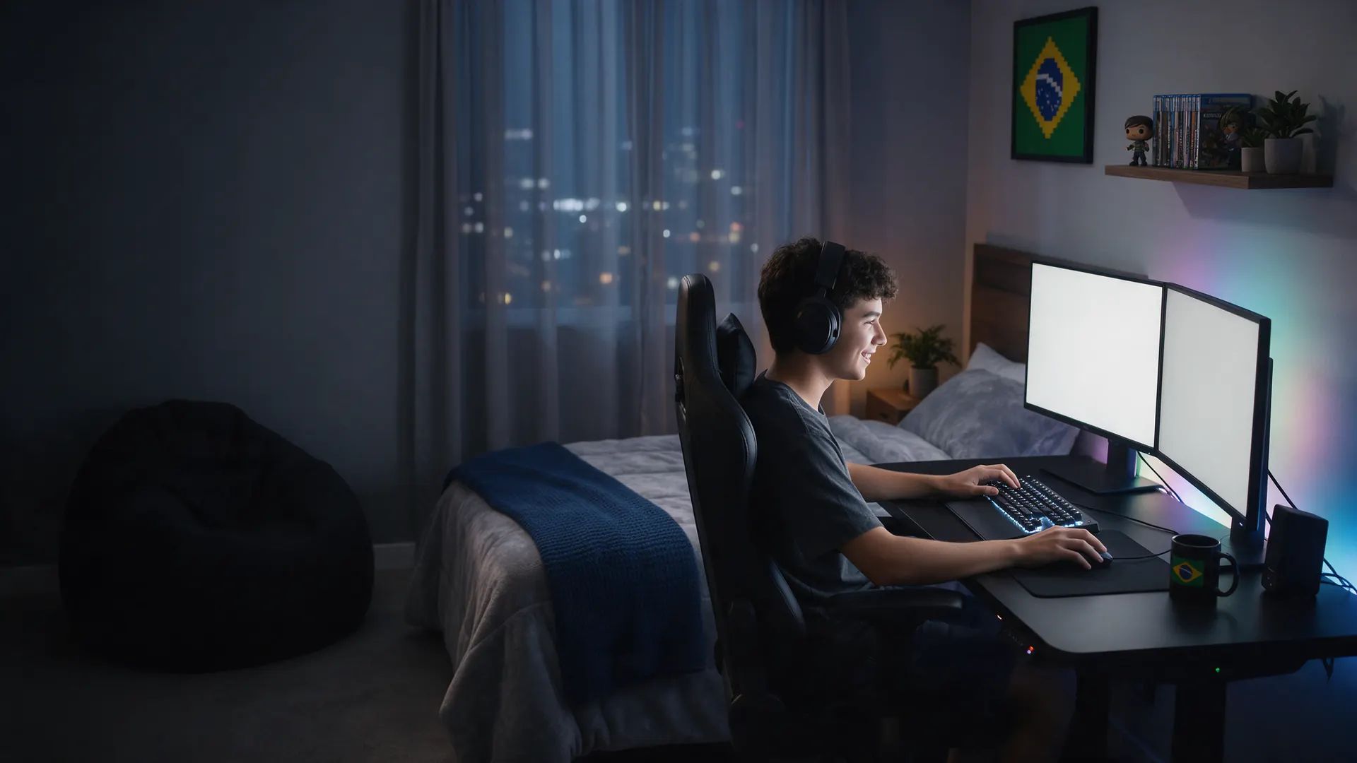 Jogue sem lag e com ping baixo, com internet fibra da GoFibra Telecom em Serra